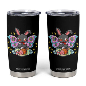 Funny Easter Bunny Mothman Loves Glazed Ham Tumbler Cup TS12 Black Print Your Wear