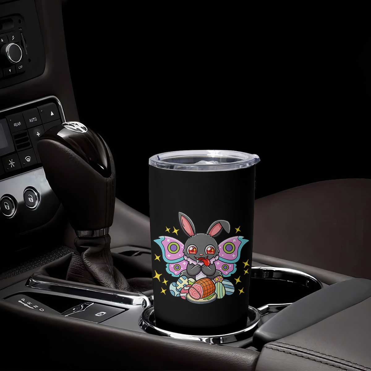 Funny Easter Bunny Mothman Loves Glazed Ham Tumbler Cup TS12 Print Your Wear