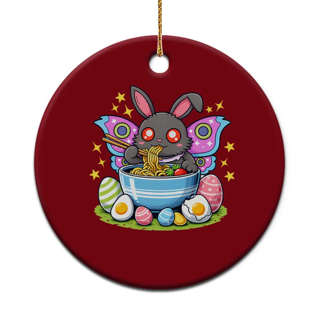 Funny Easter Mothman Eating Ramen Ceramic Ornament Cryptid Lover Gift TS12 1pc Red Print Your Wear