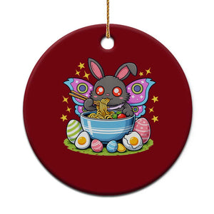 Funny Easter Mothman Eating Ramen Ceramic Ornament Cryptid Lover Gift TS12 1pc Red Print Your Wear