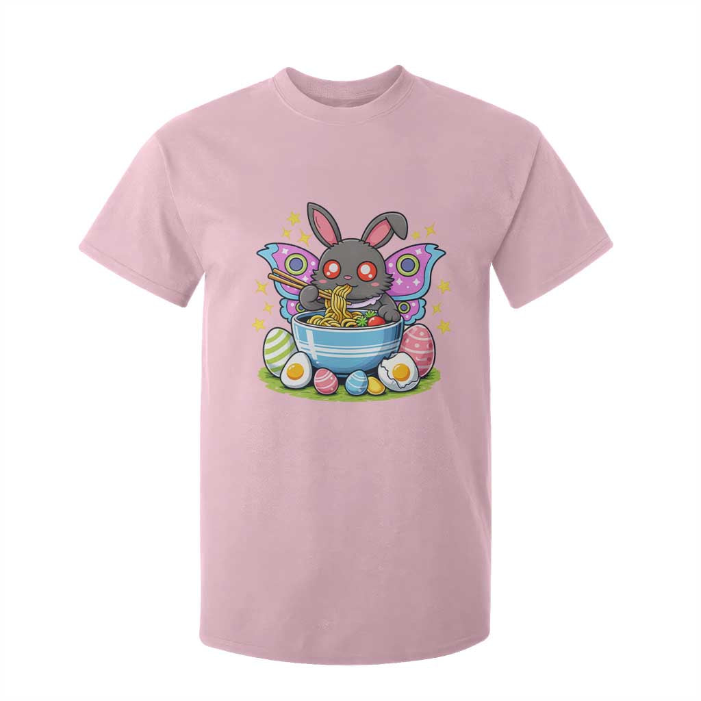 Funny Easter Mothman Eating Ramen T Shirt For Kid Cryptid Lover Gift TS12 Light Pink Print Your Wear