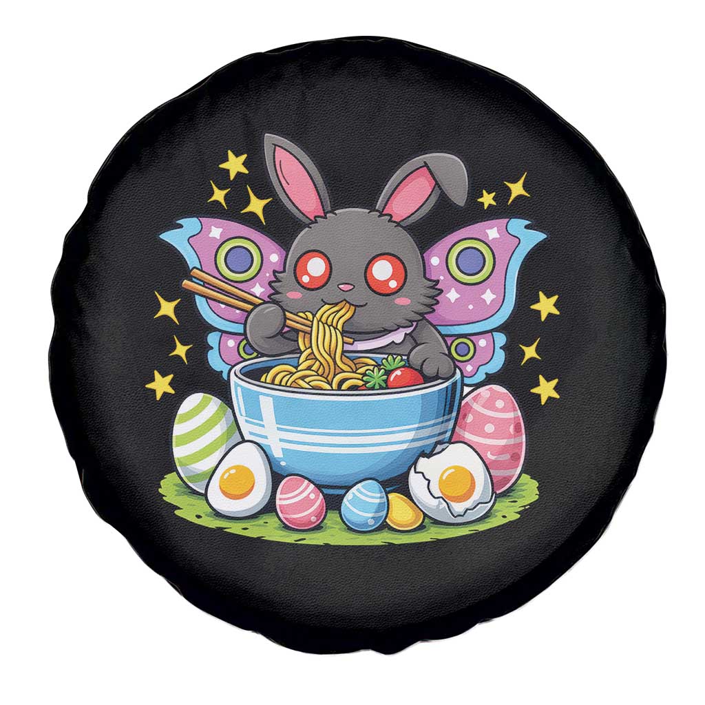 Funny Easter Mothman Eating Ramen Spare Tire Cover Cryptid Lover Gift TS12 Print Your Wear