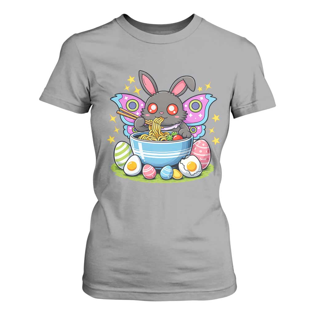 Funny Easter Mothman Eating Ramen T Shirt For Women Cryptid Lover Gift TS12 Sport Gray Print Your Wear