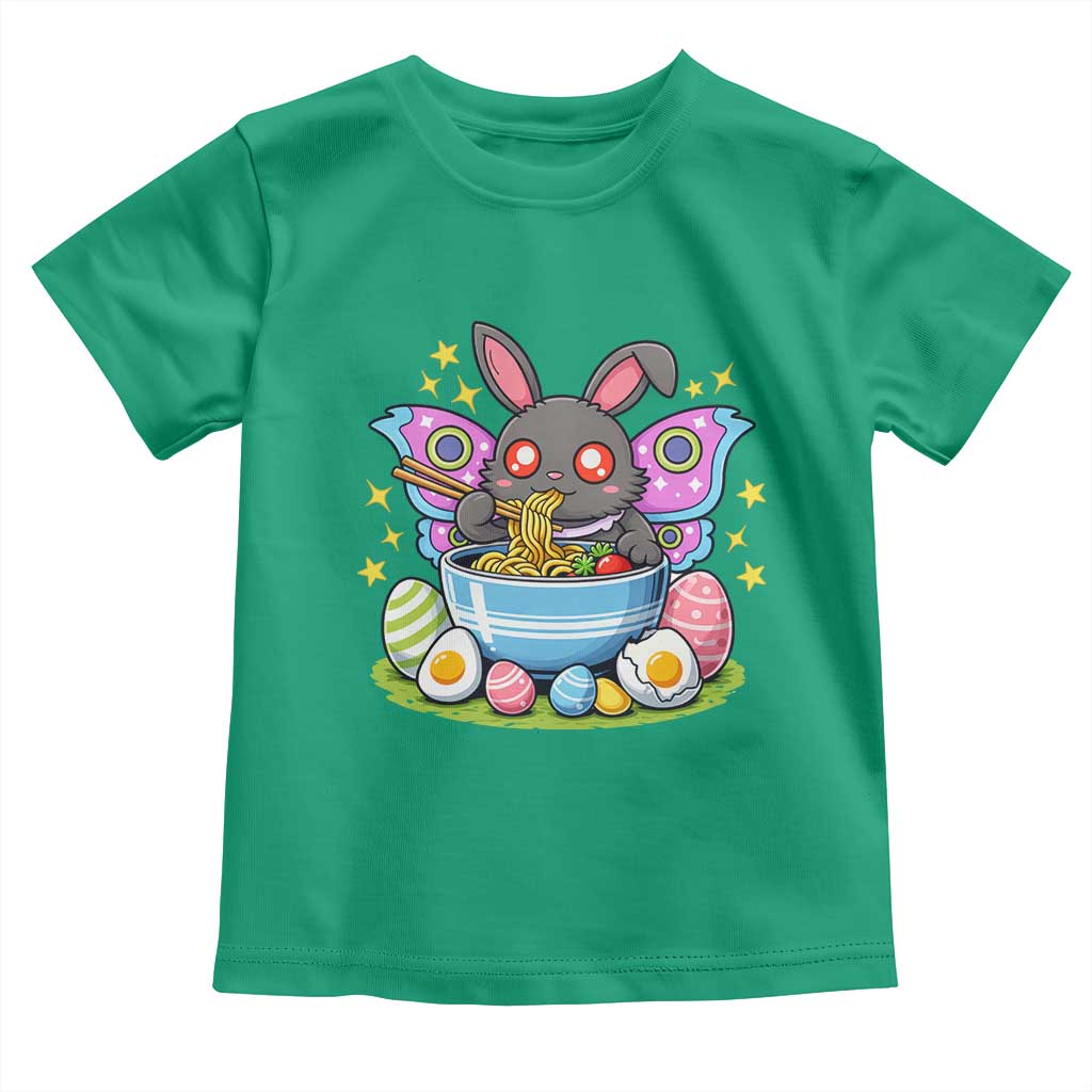 Funny Easter Mothman Eating Ramen Toddler T Shirt Cryptid Lover Gift TS12 Irish Green Print Your Wear
