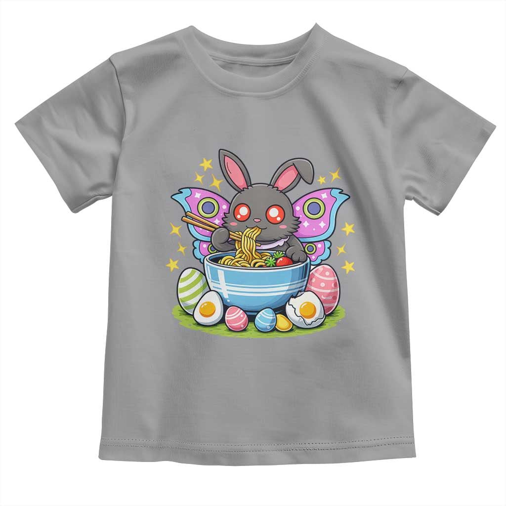 Funny Easter Mothman Eating Ramen Toddler T Shirt Cryptid Lover Gift TS12 Sport Gray Print Your Wear