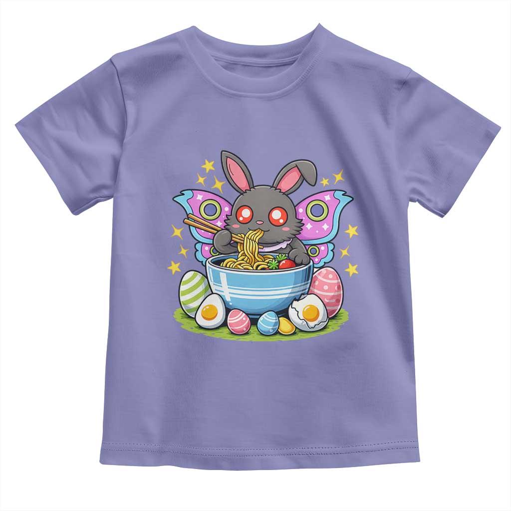 Funny Easter Mothman Eating Ramen Toddler T Shirt Cryptid Lover Gift TS12 Violet Print Your Wear