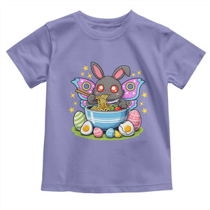 Funny Easter Mothman Eating Ramen Toddler T Shirt Cryptid Lover Gift TS12 Violet Print Your Wear