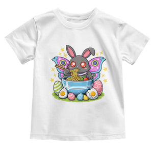 Funny Easter Mothman Eating Ramen Toddler T Shirt Cryptid Lover Gift TS12 White Print Your Wear