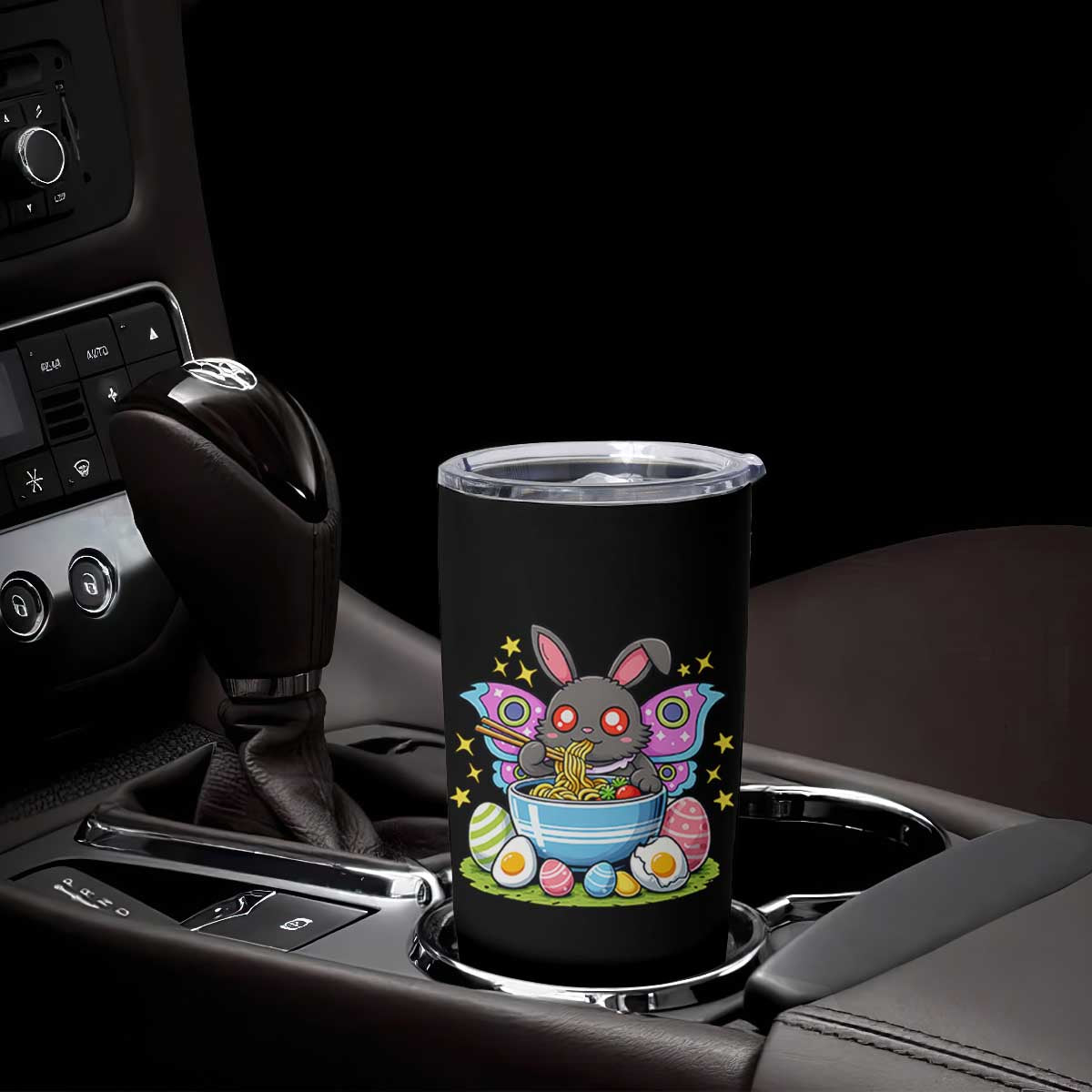 Funny Easter Mothman Eating Ramen Tumbler Cup Cryptid Lover Gift TS12 Print Your Wear