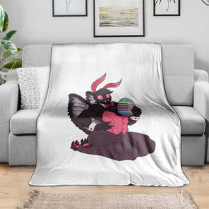 Sexy Easter Bunny Mothman Throw Blanket Cryptid Humor Gift TS12 Print Your Wear