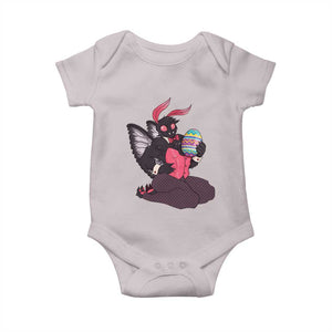 Sexy Easter Bunny Mothman Baby Onesie Cryptid Humor Gift TS12 Ice Gray Print Your Wear