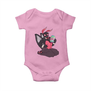 Sexy Easter Bunny Mothman Baby Onesie Cryptid Humor Gift TS12 Light Pink Print Your Wear