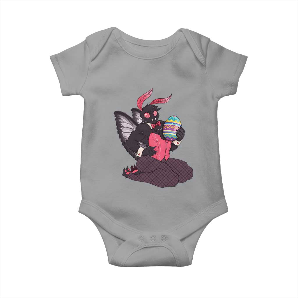 Sexy Easter Bunny Mothman Baby Onesie Cryptid Humor Gift TS12 Sport Gray Print Your Wear
