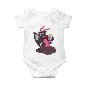 Sexy Easter Bunny Mothman Baby Onesie Cryptid Humor Gift TS12 White Print Your Wear