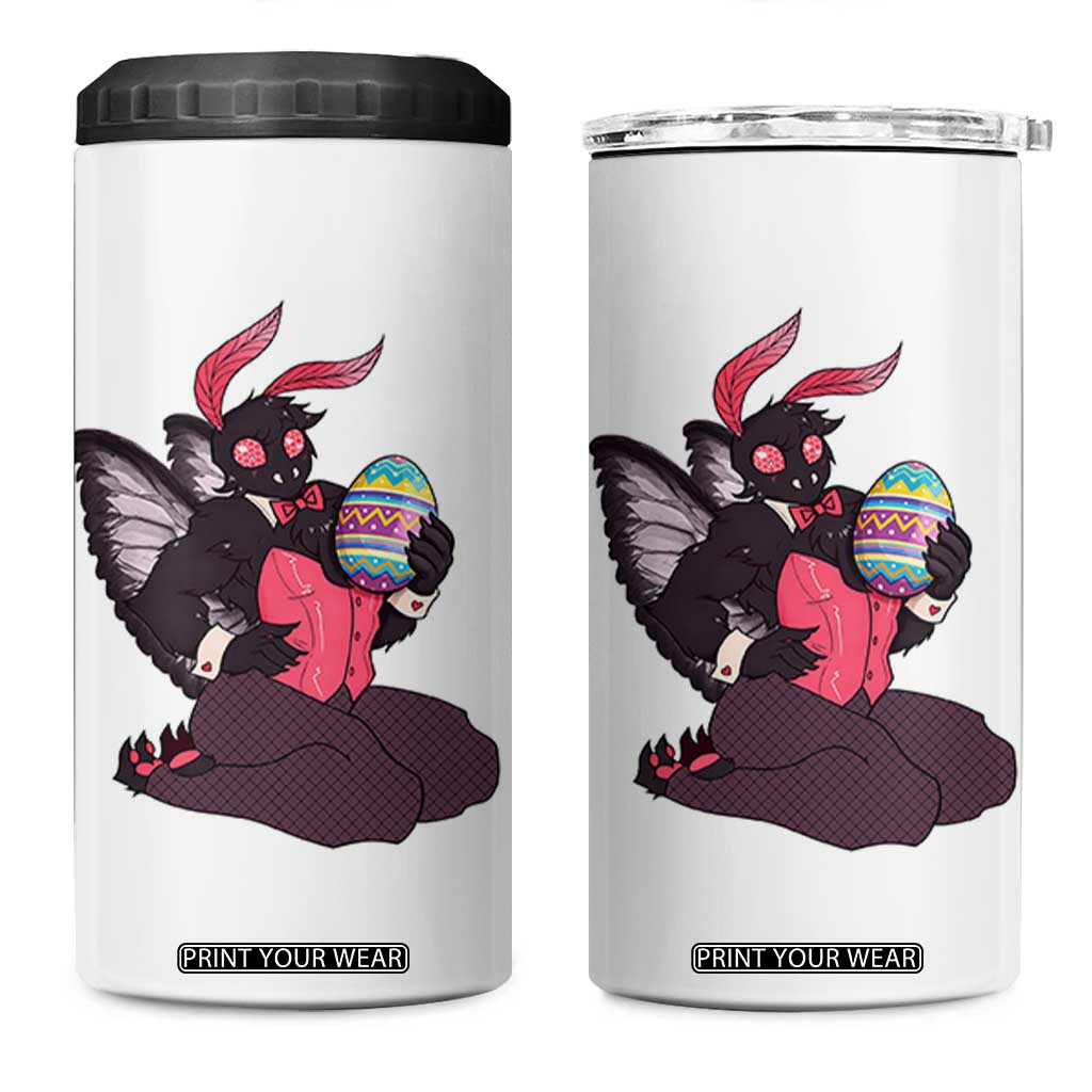 Sexy Easter Bunny Mothman 4 in 1 Can Cooler Tumbler Cryptid Humor Gift TS12 One Size: 16 oz White Print Your Wear