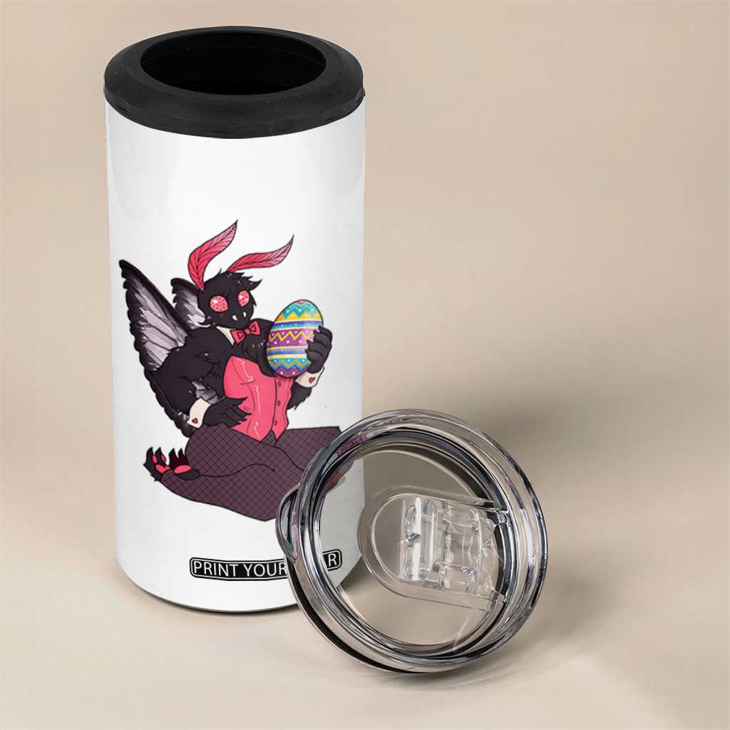 Sexy Easter Bunny Mothman 4 in 1 Can Cooler Tumbler Cryptid Humor Gift TS12 Print Your Wear