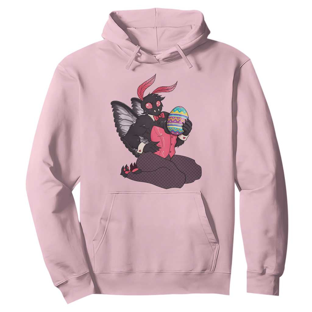 Sexy Easter Bunny Mothman Hoodie Cryptid Humor Gift TS12 Light Pink Print Your Wear