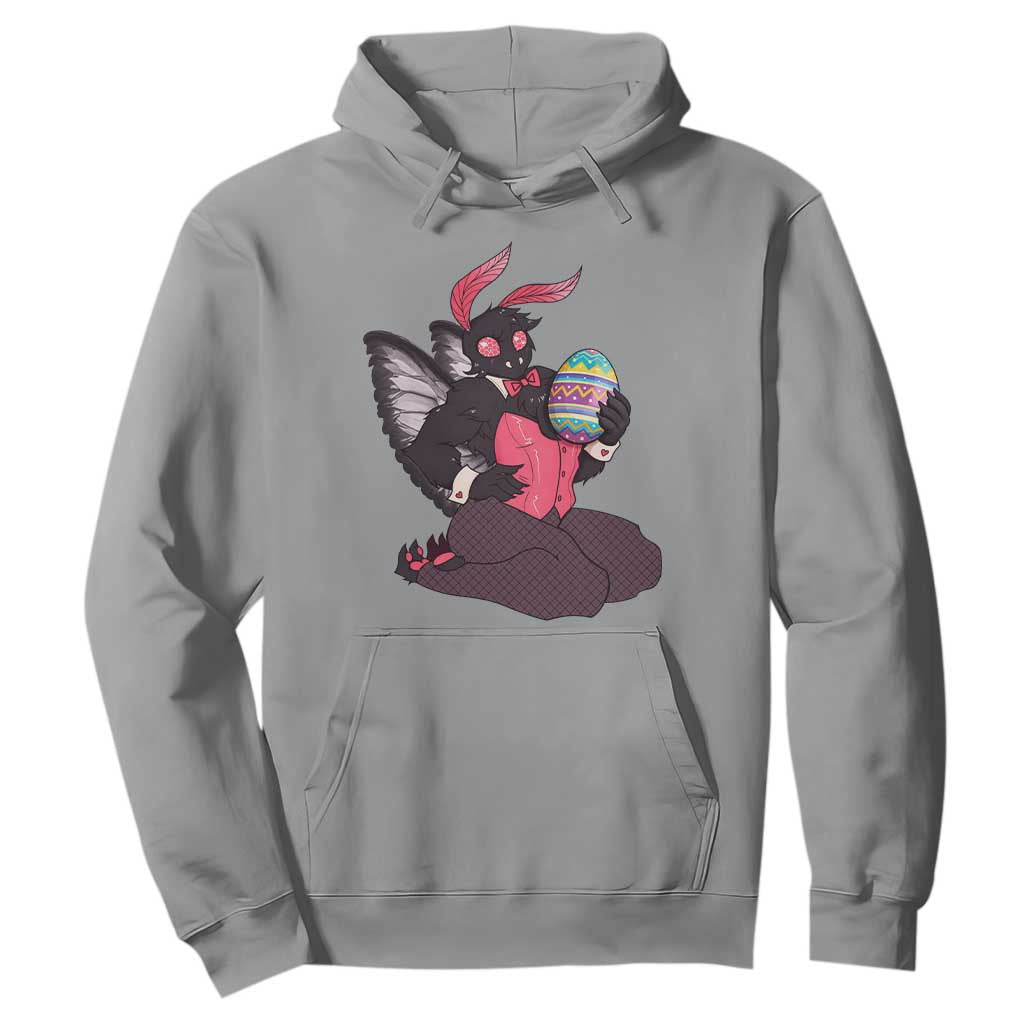 Sexy Easter Bunny Mothman Hoodie Cryptid Humor Gift TS12 Sport Gray Print Your Wear