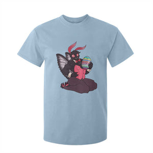 Sexy Easter Bunny Mothman T Shirt For Kid Cryptid Humor Gift TS12 Light Blue Print Your Wear