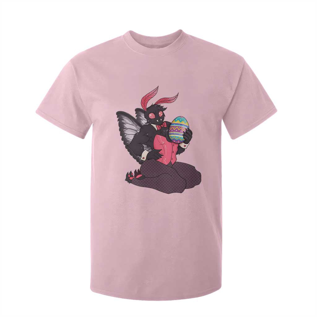 Sexy Easter Bunny Mothman T Shirt For Kid Cryptid Humor Gift TS12 Light Pink Print Your Wear