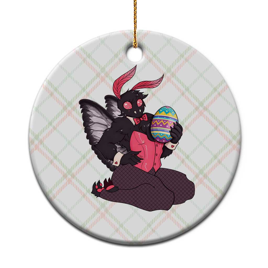 Sexy Easter Bunny Mothman Ceramic Ornament Cryptid Humor Gift TS12 1pc Christmas Plaid Print Your Wear
