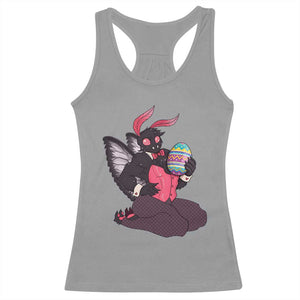 Sexy Easter Bunny Mothman Racerback Tank Top Cryptid Humor Gift TS12 Sport Gray Print Your Wear