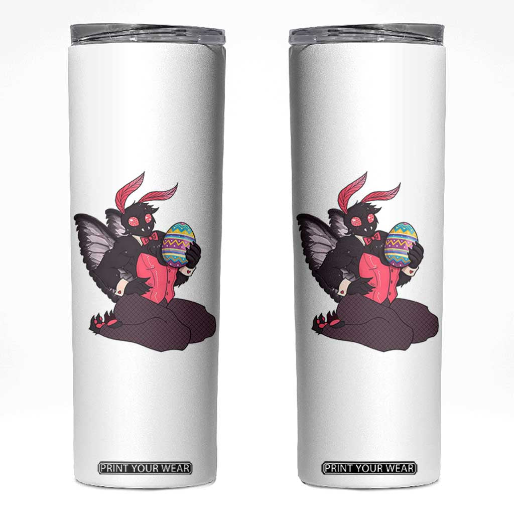 Sexy Easter Bunny Mothman Skinny Tumbler Cryptid Humor Gift TS12 White Print Your Wear