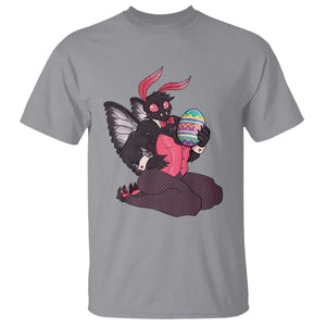 Sexy Easter Bunny Mothman T Shirt Cryptid Humor Gift TS12 Sport Gray Print Your Wear
