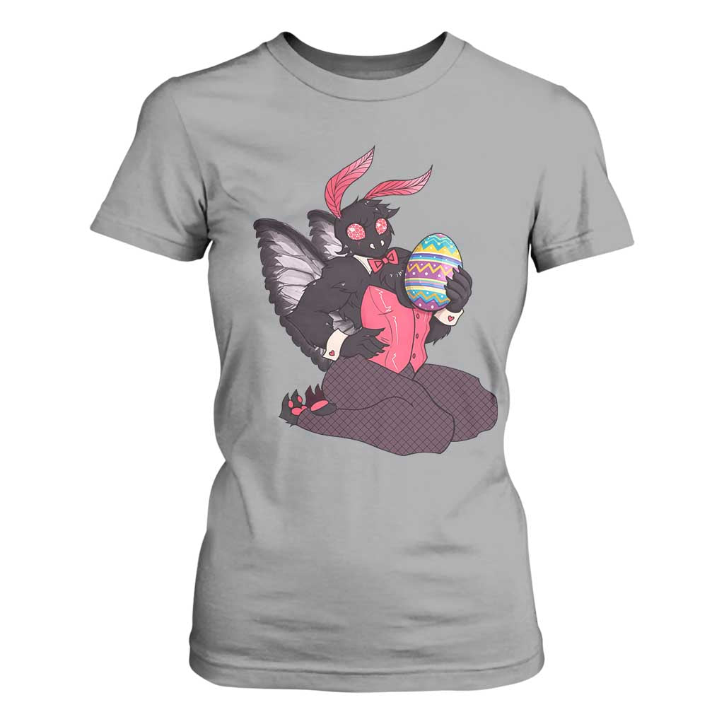 Sexy Easter Bunny Mothman T Shirt For Women Cryptid Humor Gift TS12 Sport Gray Print Your Wear