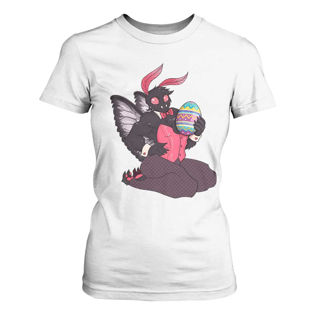 Sexy Easter Bunny Mothman T Shirt For Women Cryptid Humor Gift TS12 White Print Your Wear