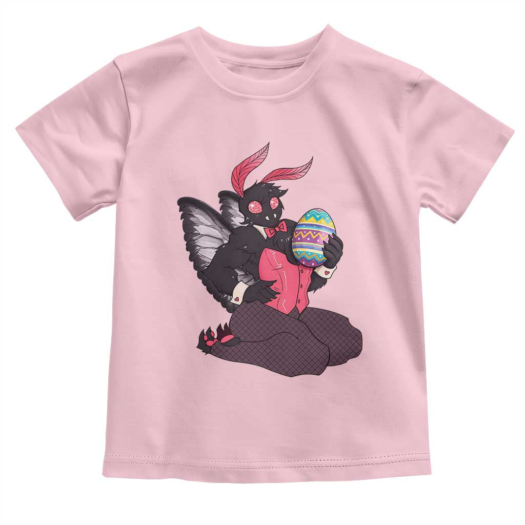 Sexy Easter Bunny Mothman Toddler T Shirt Cryptid Humor Gift TS12 Light Pink Print Your Wear
