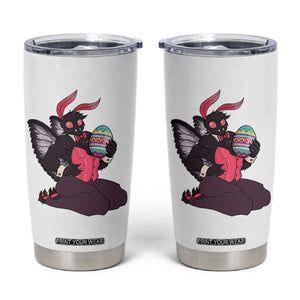 Sexy Easter Bunny Mothman Tumbler Cup Cryptid Humor Gift TS12 White Print Your Wear