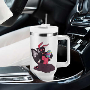 Sexy Easter Bunny Mothman Tumbler With Handle Cryptid Humor Gift TS12 Print Your Wear