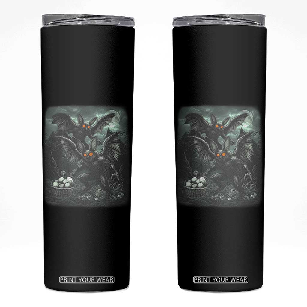 Vintage Horror Mothman Easter Skinny Tumbler Folklore Monster Lover Gift TS12 Black Print Your Wear