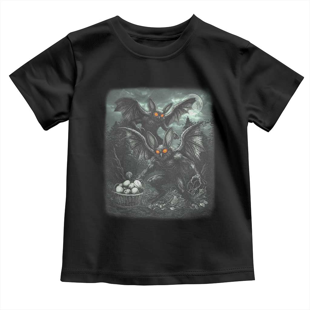 Vintage Horror Mothman Easter Toddler T Shirt Folklore Monster Lover Gift TS12 Black Print Your Wear