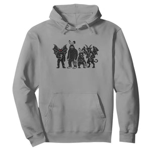 Funny Easter Cryptid Squad Hoodie Bigfoot Mothman Jersey Devil Chupacabra Gift TS12 Sport Gray Print Your Wear