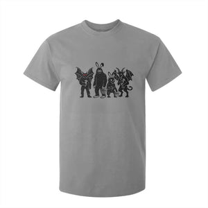 Funny Easter Cryptid Squad T Shirt For Kid Bigfoot Mothman Jersey Devil Chupacabra Gift TS12 Sport Gray Print Your Wear