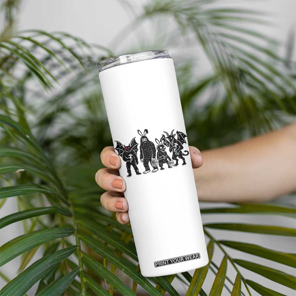 Funny Easter Cryptid Squad Skinny Tumbler Bigfoot Mothman Jersey Devil Chupacabra Gift TS12 Print Your Wear