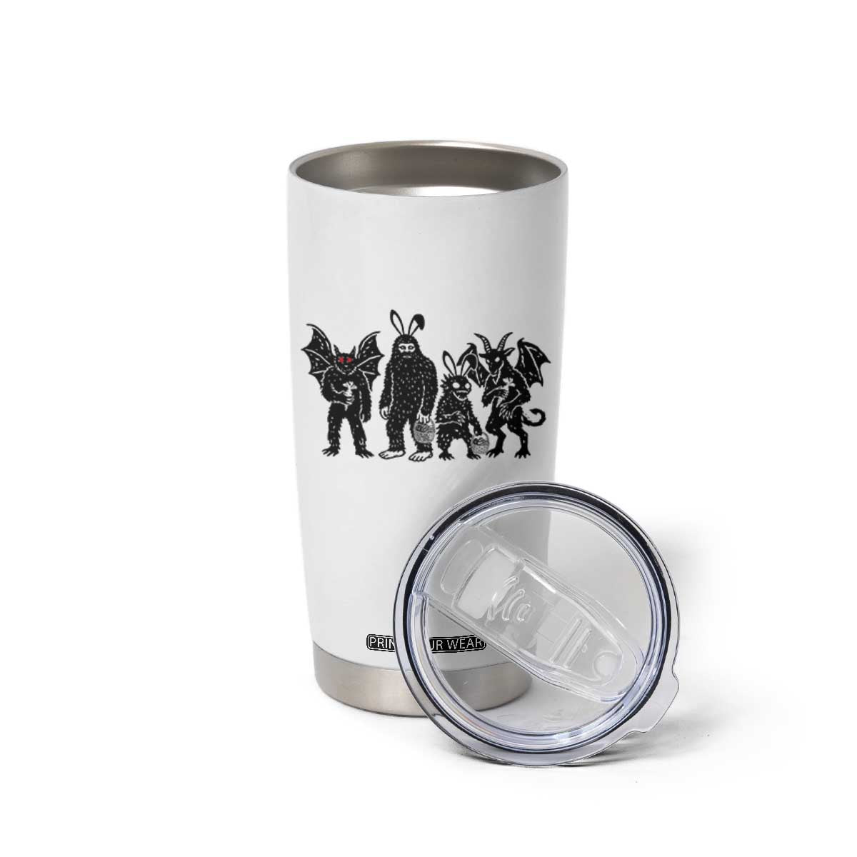 Funny Easter Cryptid Squad Tumbler Cup Bigfoot Mothman Jersey Devil Chupacabra Gift TS12 Print Your Wear