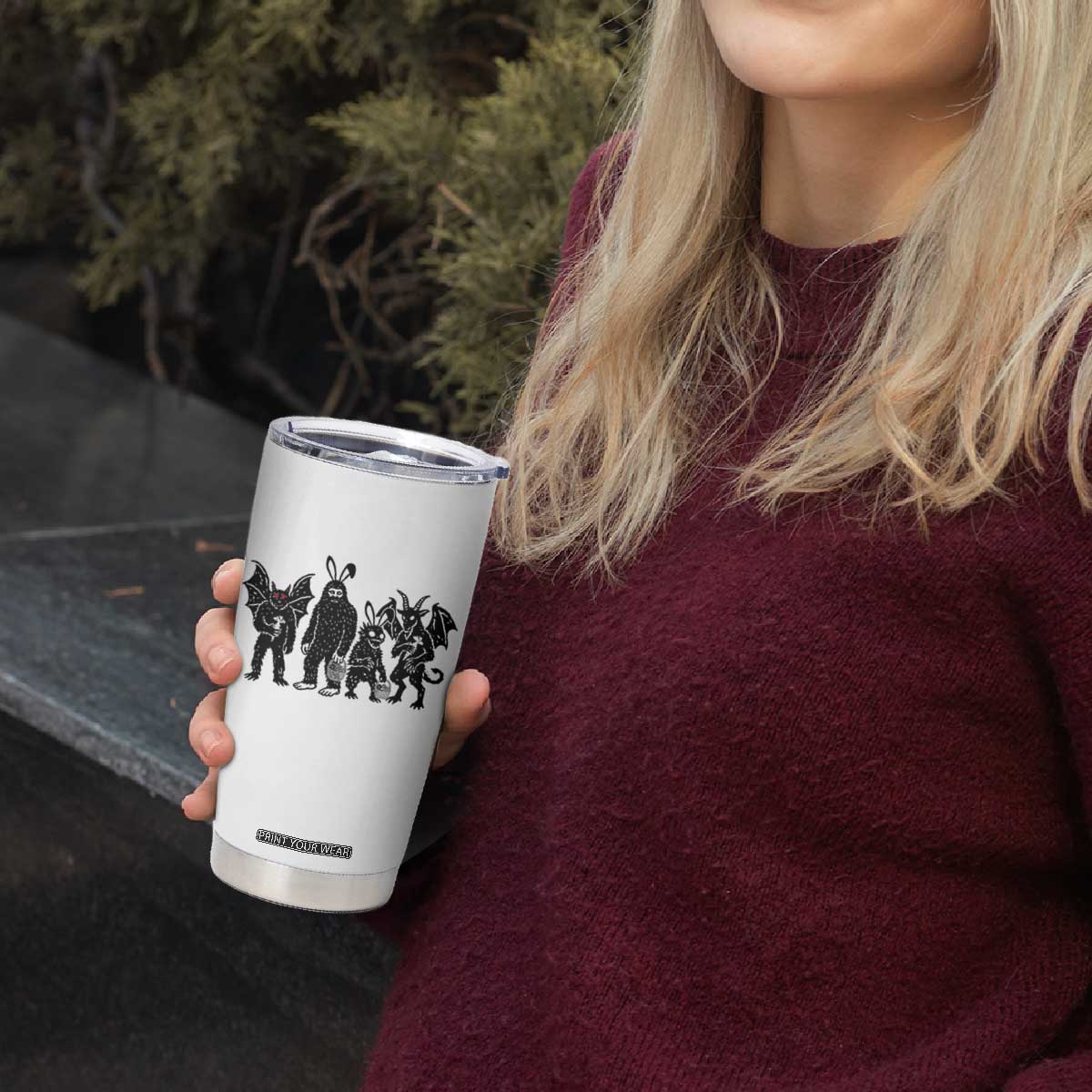 Funny Easter Cryptid Squad Tumbler Cup Bigfoot Mothman Jersey Devil Chupacabra Gift TS12 Print Your Wear