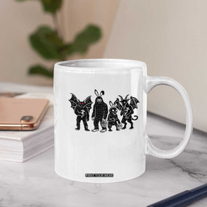 Funny Easter Cryptid Squad Coffee Mug Bigfoot Mothman Jersey Devil Chupacabra Gift TS12 Print Your Wear