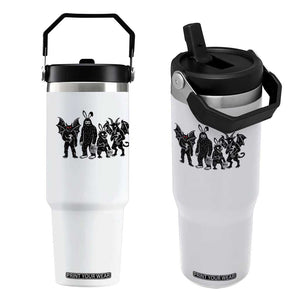 Funny Easter Cryptid Squad Flip Straw Tumbler Bigfoot Mothman Jersey Devil Chupacabra Gift TS12 One Size: 30 oz White Print Your Wear