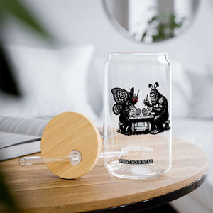 Funny Bigfoot And Mothman Egg Painting Glass Can Cryptid Easter Gift TS12 Print Your Wear