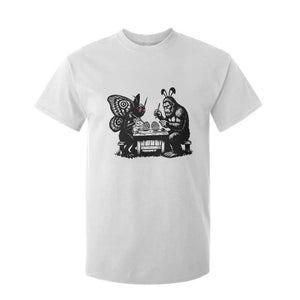 Funny Bigfoot And Mothman Egg Painting T Shirt For Kid Cryptid Easter Gift TS12 White Print Your Wear