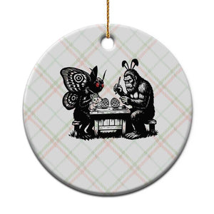 Funny Bigfoot And Mothman Egg Painting Ceramic Ornament Cryptid Easter Gift TS12 1pc Christmas Plaid Print Your Wear