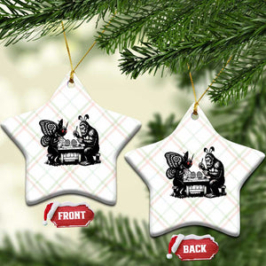 Funny Bigfoot And Mothman Egg Painting Ceramic Ornament Cryptid Easter Gift TS12 Print Your Wear