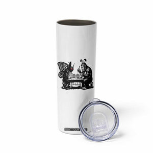 Funny Bigfoot And Mothman Egg Painting Skinny Tumbler Cryptid Easter Gift TS12 Print Your Wear