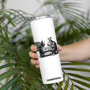 Funny Bigfoot And Mothman Egg Painting Skinny Tumbler Cryptid Easter Gift TS12 Print Your Wear