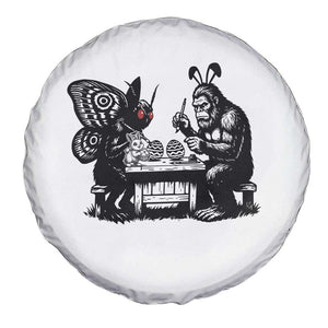 Funny Bigfoot And Mothman Egg Painting Spare Tire Cover Cryptid Easter Gift TS12 Print Your Wear