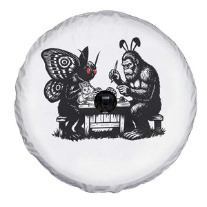 Funny Bigfoot And Mothman Egg Painting Spare Tire Cover Cryptid Easter Gift TS12 Print Your Wear